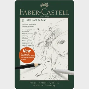 Pencil pitt graphite mat Faber-Castell 11 stk