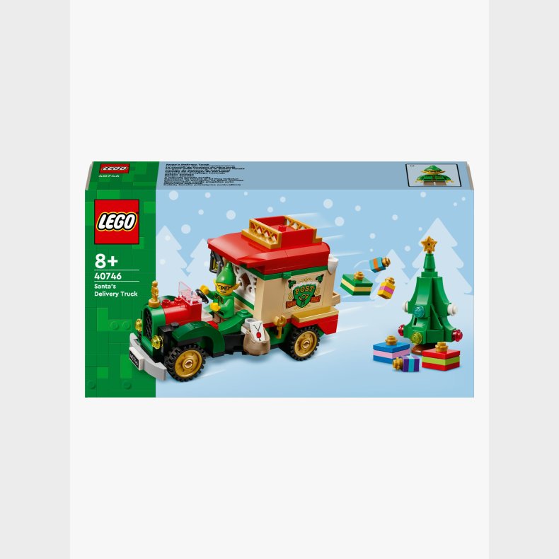 LEGO Iconic 40746 Julemandens pakkebil