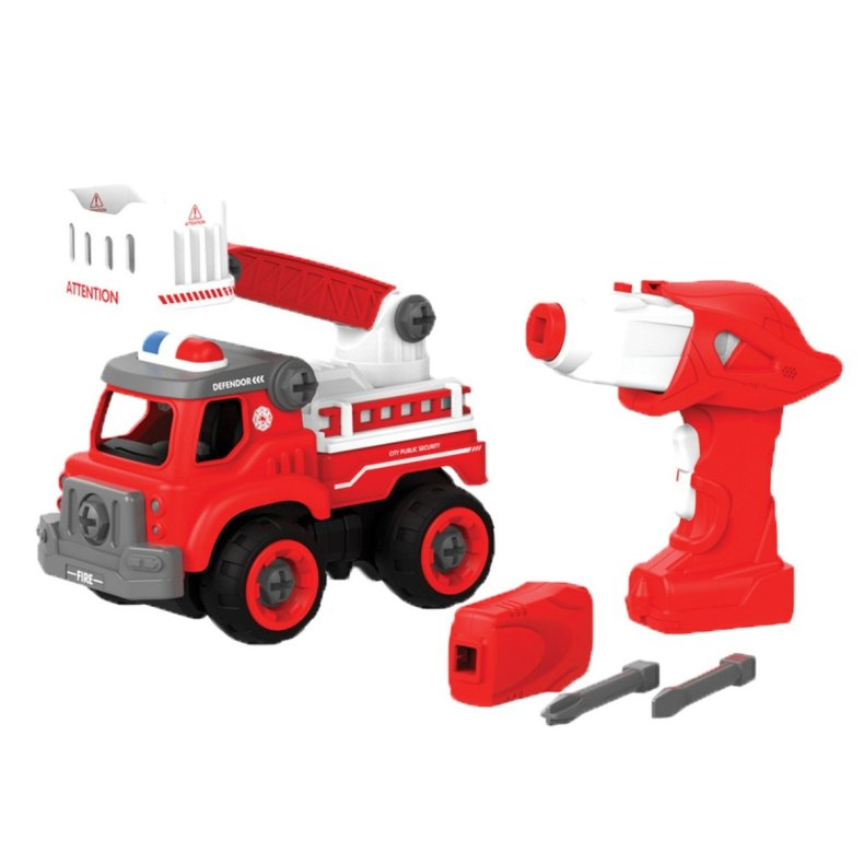 edushape | Byg selv bil m. fjernbetjening - Brandbil, lille