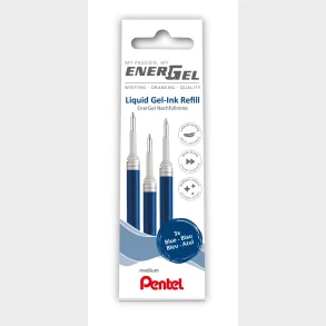 Refill Pentel 3 stk Energel 0,7 mm bl