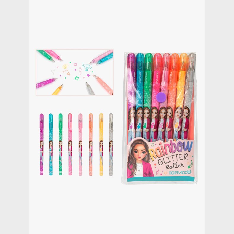 TOPModel Glitter-gelpenne 8-pak