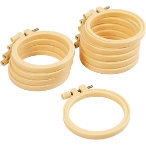 Creativ Company | Broderiringe af plast 9,5 cm - 10 stk