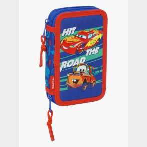 Disney Cars  Fyldt Dobbelt Penalhus 29 Dele, Bl�
