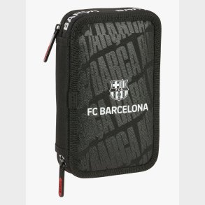 F.C.Barcelona  Fyldt Dobbelt Penalhus 29 Dele, Sort