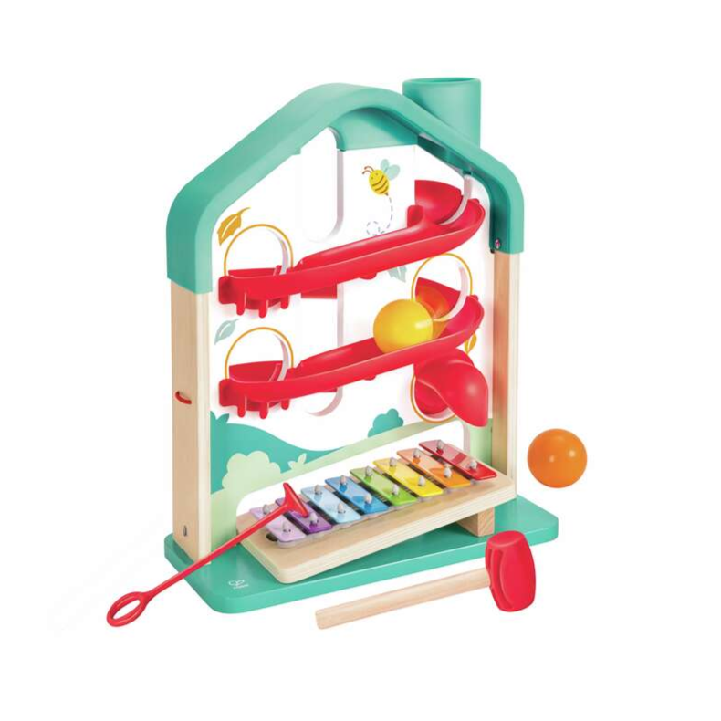 Hape | Kuglebanehus med xylofon