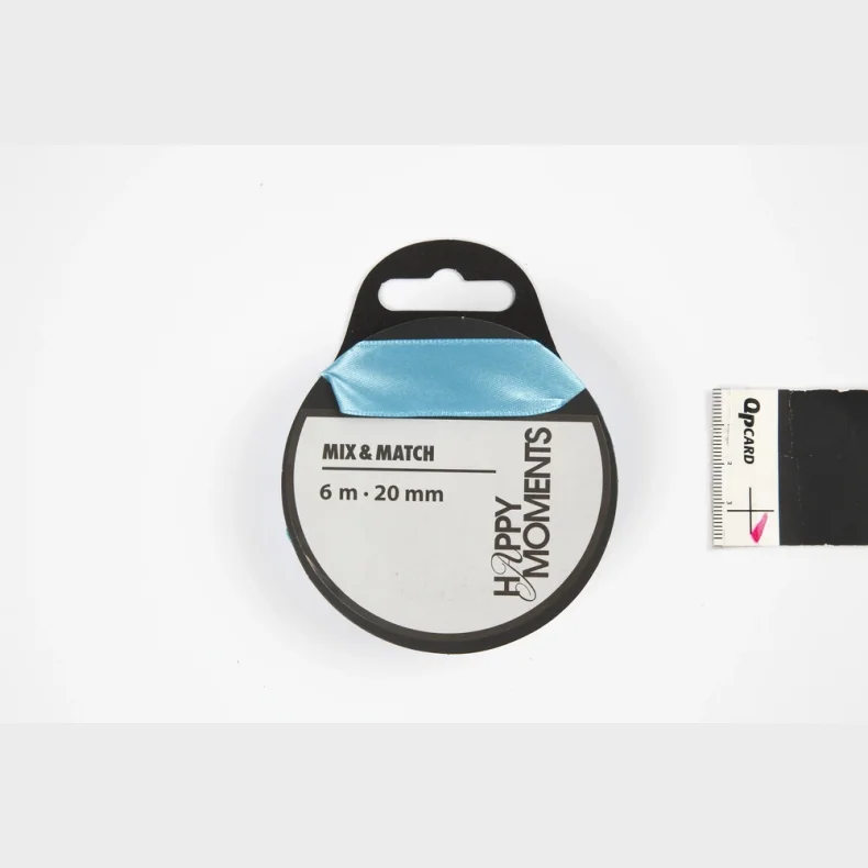 Satinbnd 20mm 6m turkis