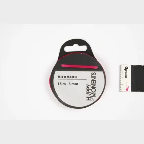 Satinbnd 3mm 15m pink