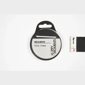 Satinbnd 3mm  15m hvid