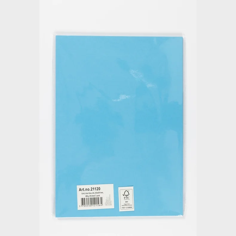Karton A4 180 g turkisbl 20 ark