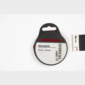 Satinbnd 3mm  15m vinrd