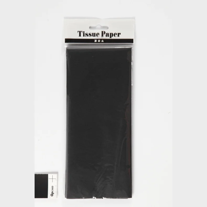 Silkepapir sort 10 ark 50x70 cm 14 g.