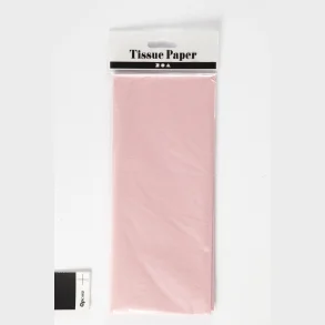 Silkepapir lys rosa 10 ark 50x70 cm 14 g.