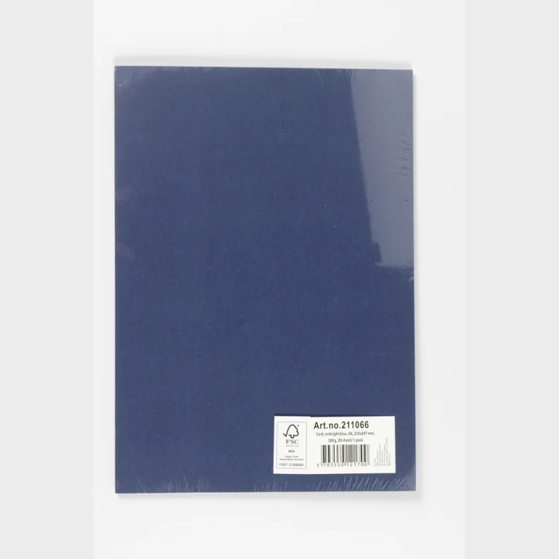 Ensfarvet karton mrkebl A4