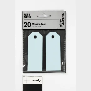 Manilla mrker lysebl 220g 20stk