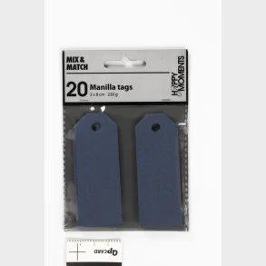 Manilla mrker bl 220g 20stk