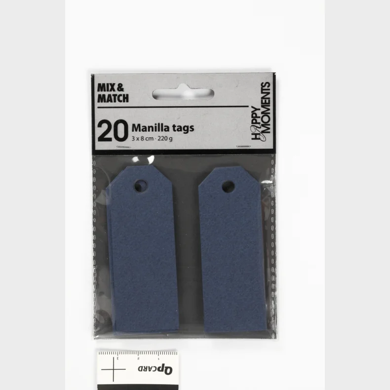 Manilla mrker bl 220g 20stk