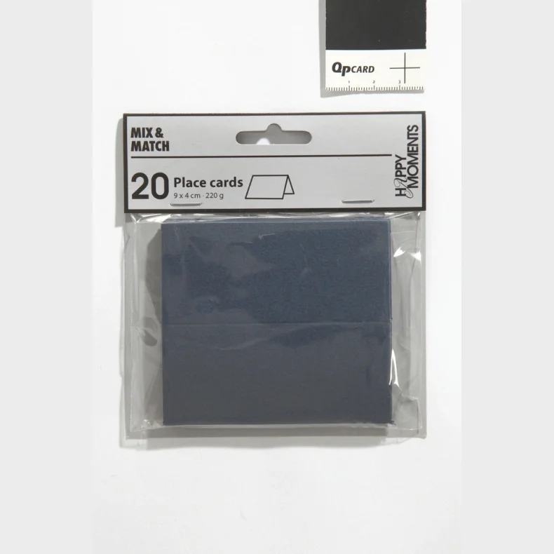 Bordkort bl 20 stk. str. 9X4 cm 220 g