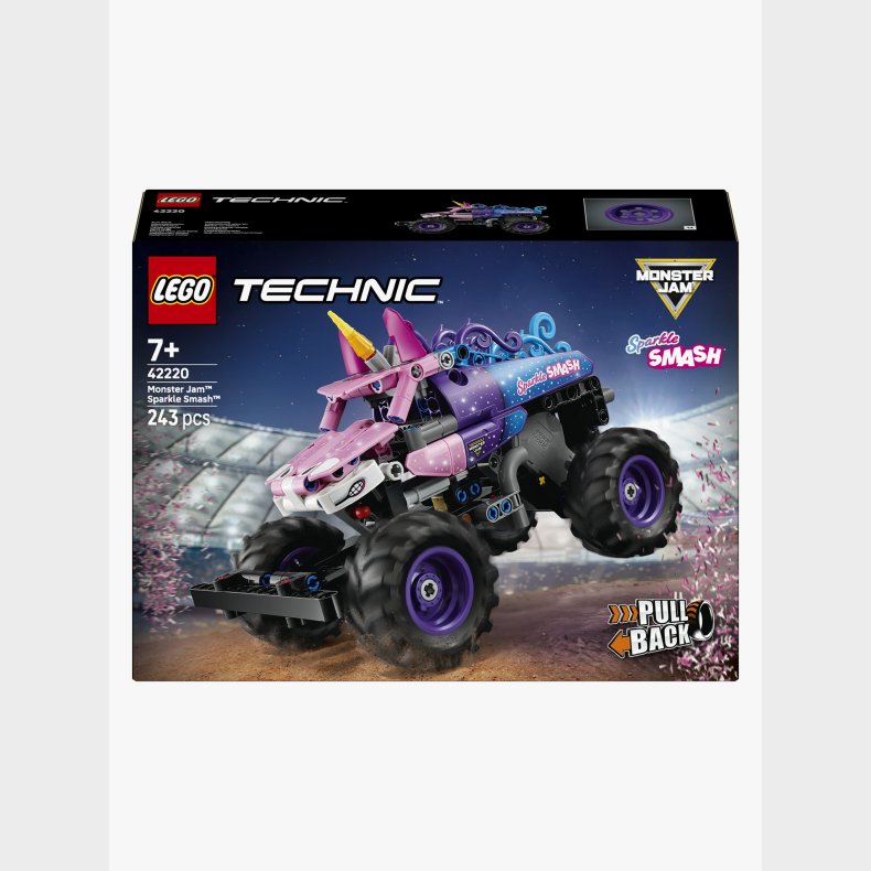 LEGO Technic 42220 Monster Jam Sparkle Smash pull-back