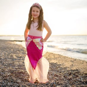 Great Pretenders | Havfruehaleskrt + hrbjle - Pink, str. 4-6 r