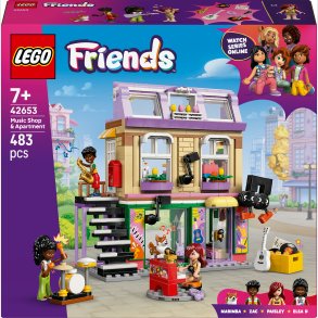 LEGO LEGO Friends 42653 Musikbutik og lejlighed