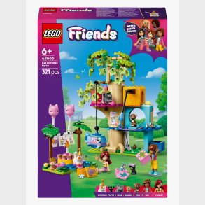 LEGO Friends 42666 Katte-f�dselsdagsfest og tr�tophus