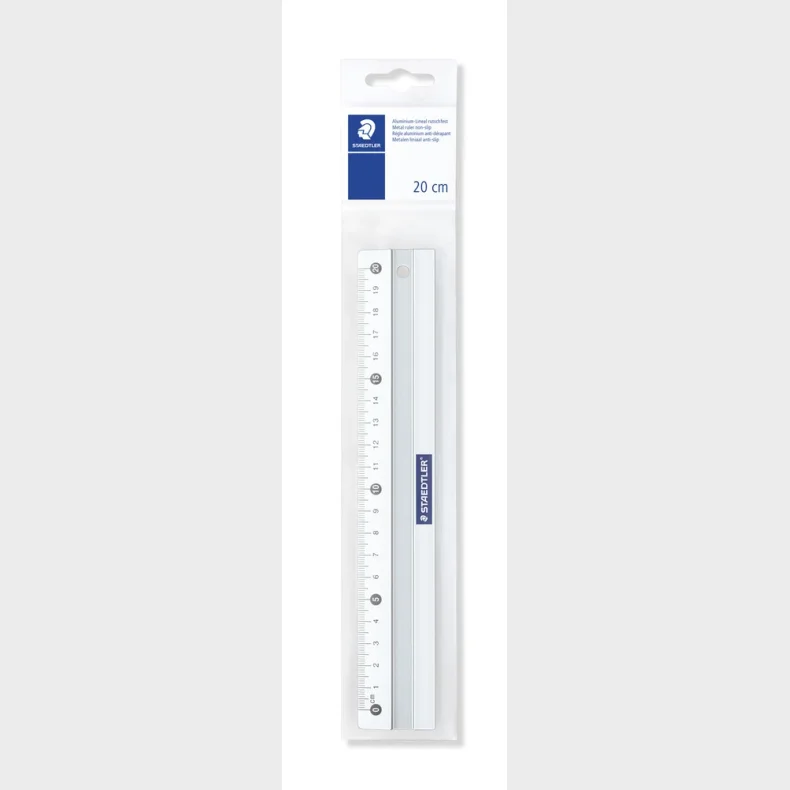 Lineal aluminium steadtler 20 cm