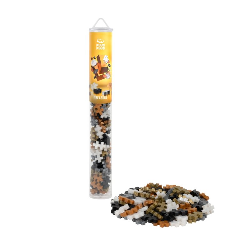 Plus-Plus i rr - Metallisk Mix, 100 stk