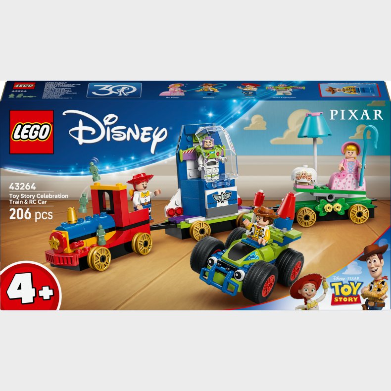 LEGO Disney Pixar 43264 Toy Story-fejring: Tog og fjernstyret bil