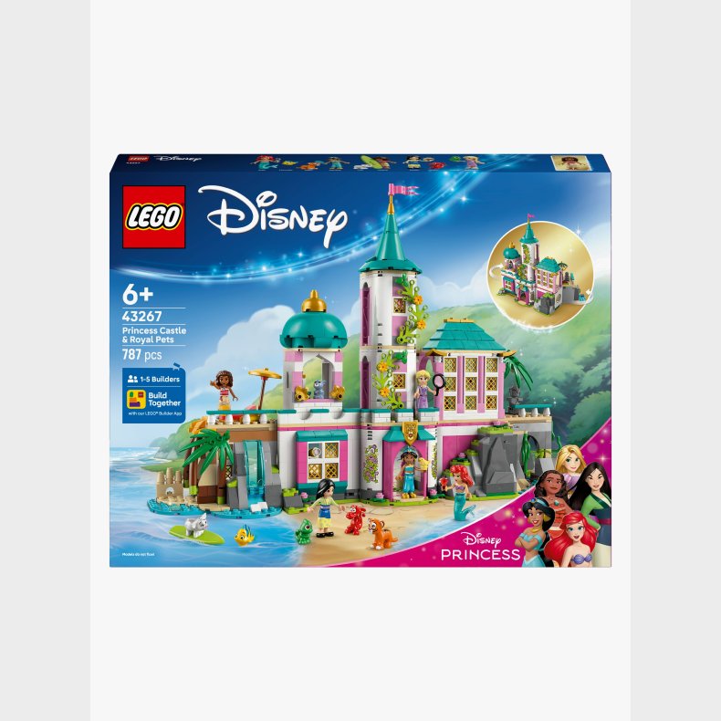 LEGO Disney Princess 43267 Prinsesseslot og royale k�ledyr