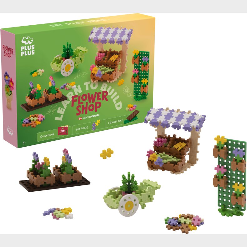 Plus-Plus Learn To Build Flower Shop Byggest