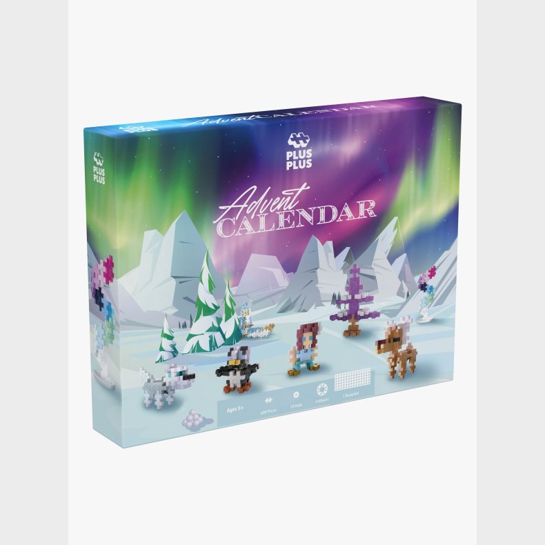 Plus Plus Julekalender Santa's Northern Lights Adventure 2025