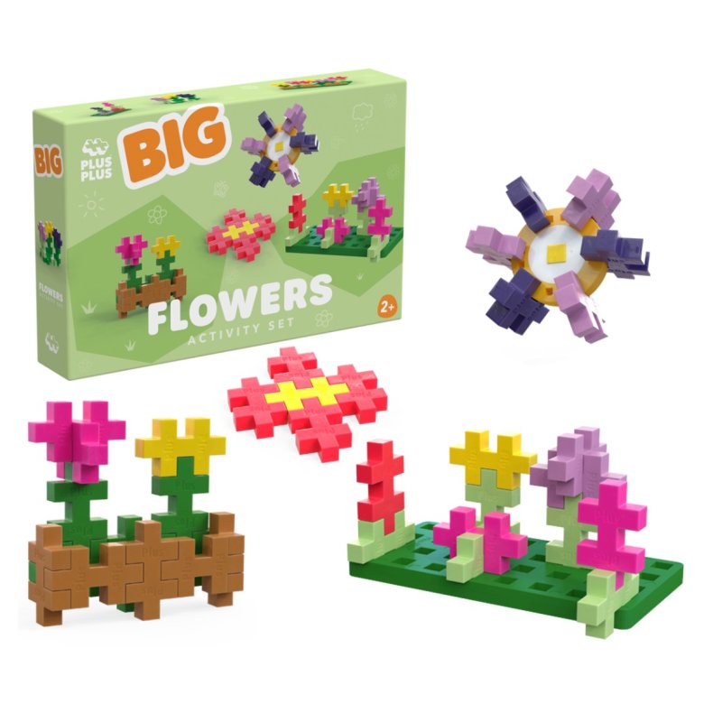 Plus-Plus BIG aktivitetss�t - Blomster, 40 stk