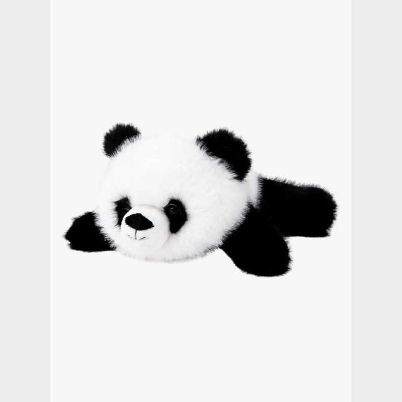 Teddykompaniet Bamse Liggende Panda 28 cm, Sort/Hvid
