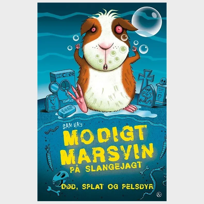 Modigt marsvin p slangejagt