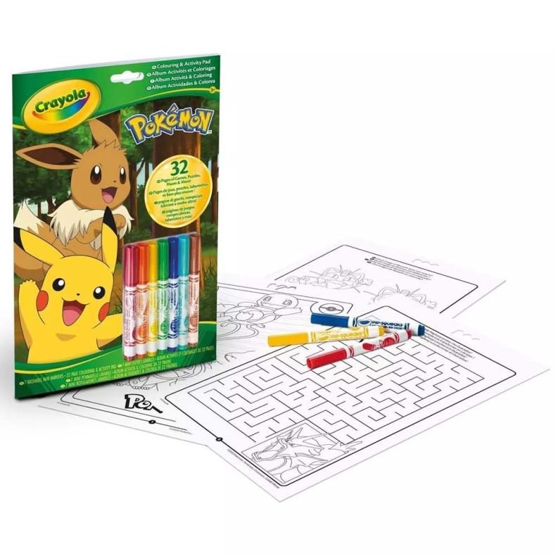 Crayola Pokemon Aktivitetsbog