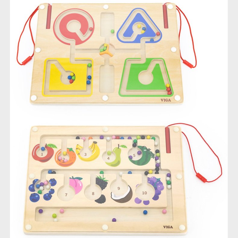 VIGA Magnet-labyrint &  T�lle- og Farvesorteringstavle