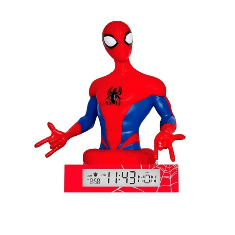 Spiderman 3D Lampe med Alarm