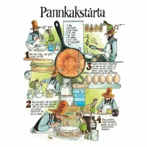 Pannkakstrtan m/opskrift - plakat