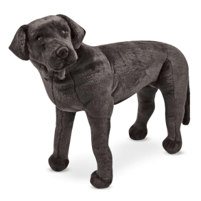 Melissa & Doug | Tjdyr i plys - Labrador, sort