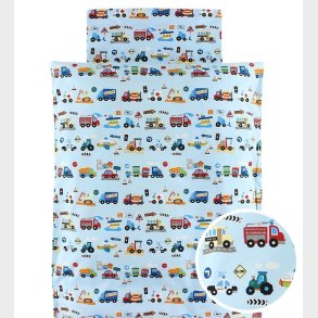 Nrgaard Madsens Sengetj - Voksen - Lysebl m. Maskiner