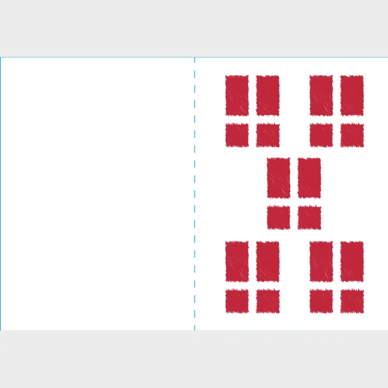 Kort 4/4 m/konvolutter flag/balloner