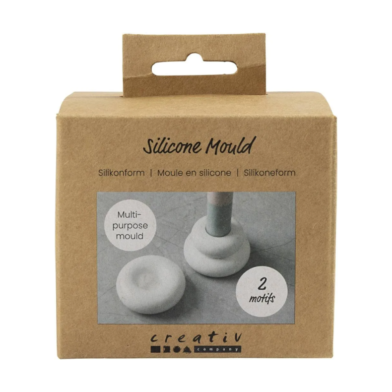 Creativ Company | Silikoneform - Donutformede lysestager, 2 stk