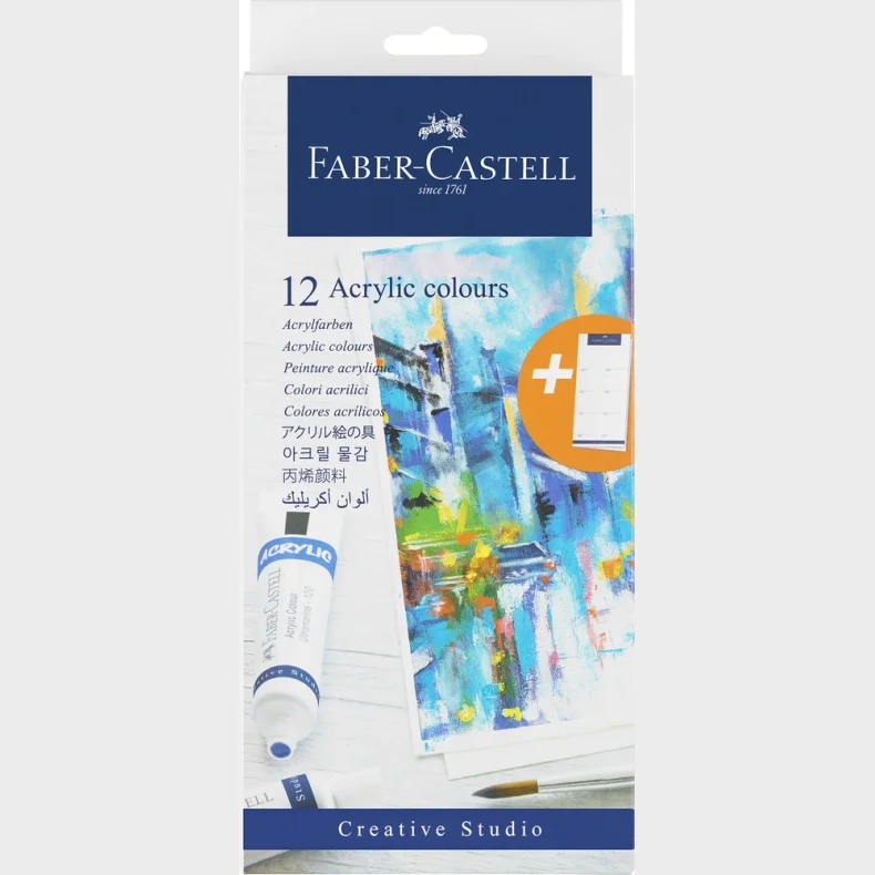 Startst goldFaber akryl farver 12 ass