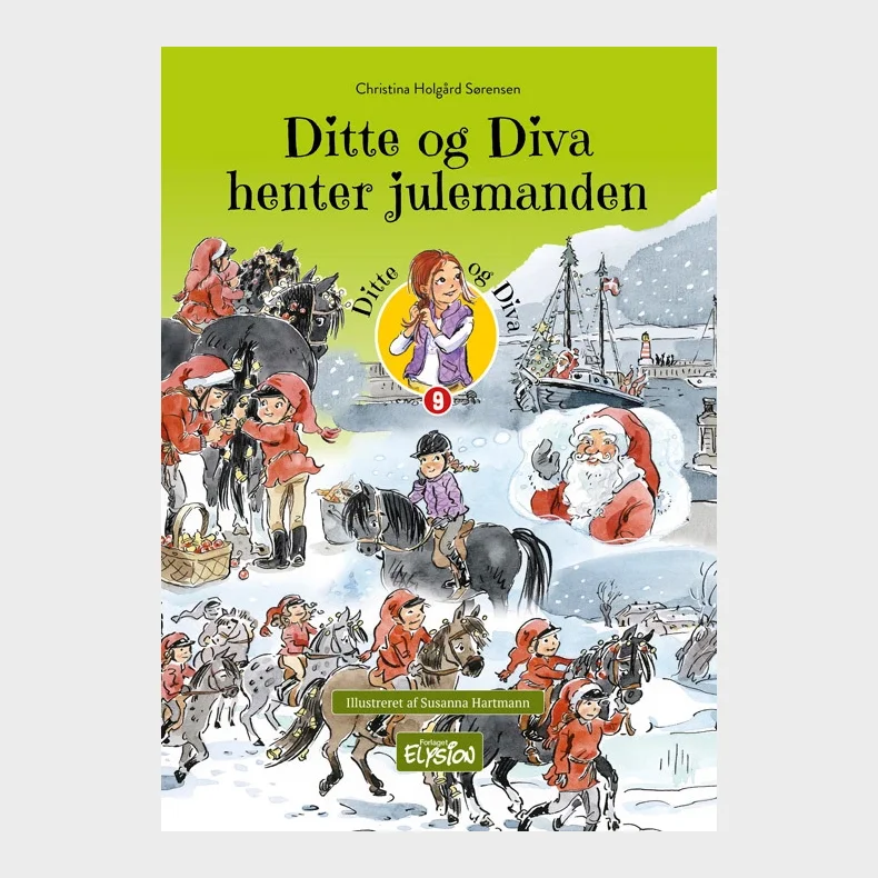 Ditte og Diva henter julemanden