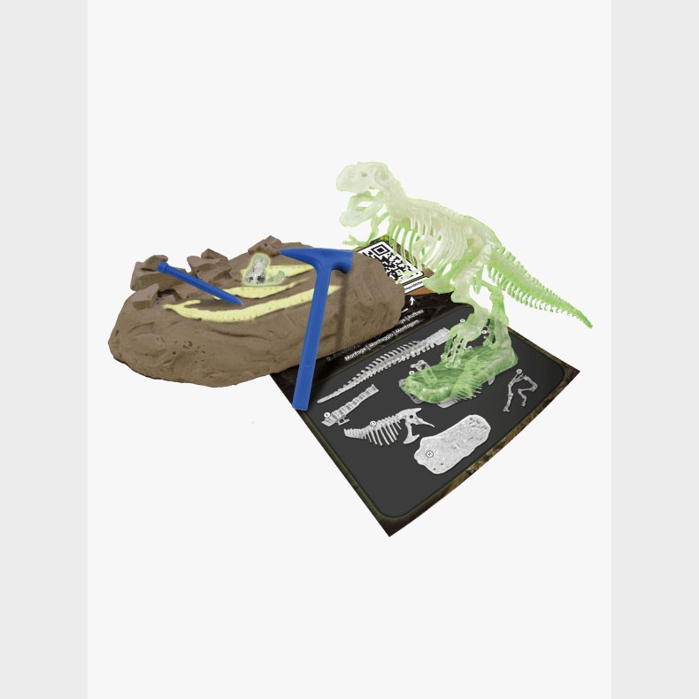 Toyrock Steam Fossil-s�t T-rex Glow In The Dark