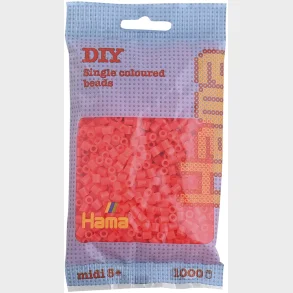 Hama midi perler 1000 stk neon rd 35