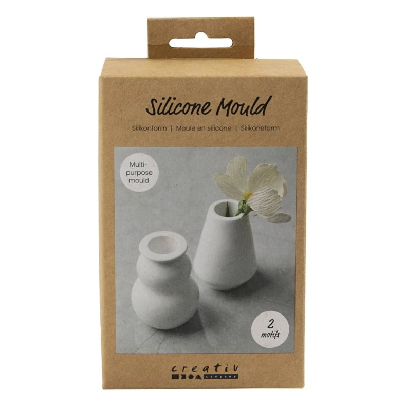 Creativ Company | Silikoneform - Vase & lysestage, 2 stk
