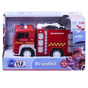 Brandbil med lys og lyd 18 cm ass