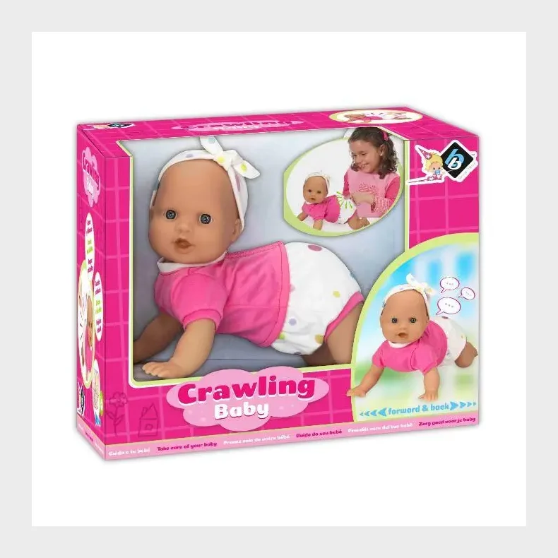 Kravledukke med lyd 41 cm