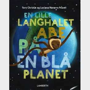 En lille langhalet abe p en bl planet